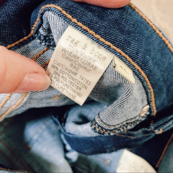 Rag & Bone Capri Skinny Jeans Medium wash Rae - Picture 5 of 6